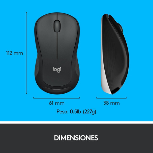 Kit Teclado Y Mouse Logitech Mk540 Grafito Color del mouse Negro Color del teclado Negro