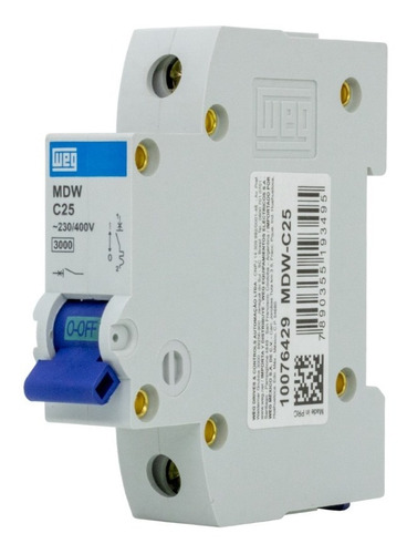Disjuntor Weg Unipolar Curva C 10a 16a 20a 25 32a 40 50a 63a