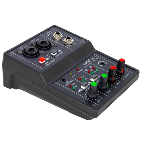 Controladora De Som 2 Canais Mixer Mesa De Ajuste Sonoro
