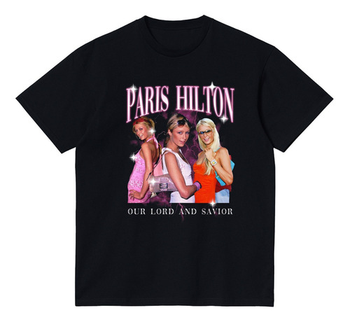 Remera Algodon Sin Género - Paris Hilton 90´s Aesthetic