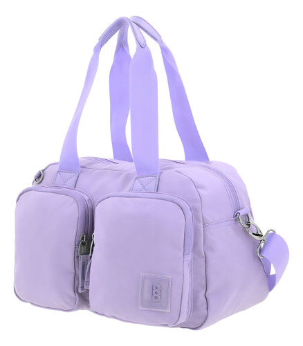Bolsa De Mano Zilp Chenson 1818 Ajustable Lila Impermeable Acabado De Los Herrajes Níquel Diseño De La Tela Liso