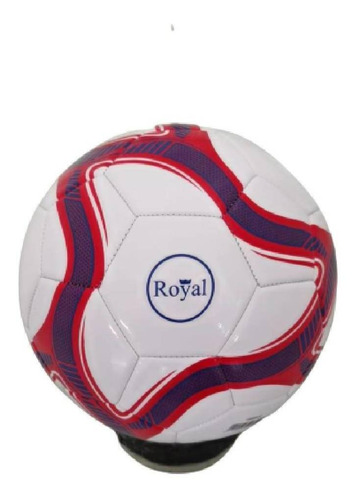 Pelota Fútbol Roja Azul Y Blanca Royal - Mosca