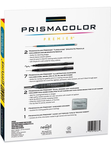 Imagen 4 de 5 de Prismacolor Premier Marcadores + Goma + Lapices Grafito 13 C
