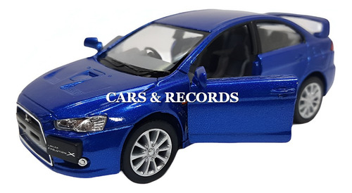 Mitsubishi Lancer Evo X 2008 Nuevo Sin Caja Az Kinsmart 1/32 Azul
