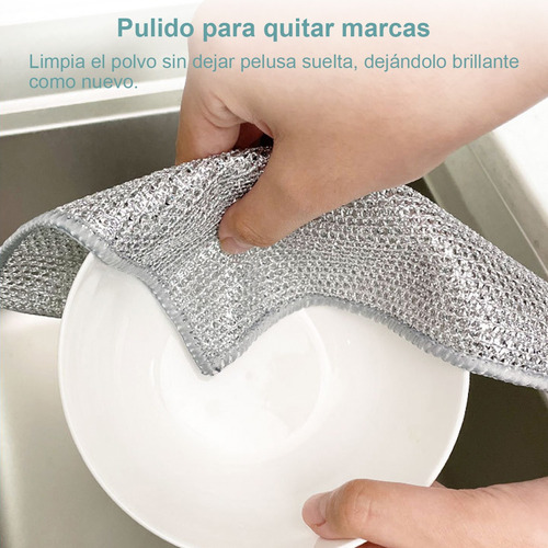 10pcs Trapos De Alambre Multiusos Para Lavar Platos