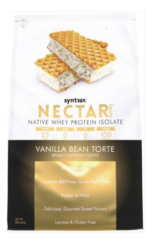 Syntrax Nectar Proteína Sabor Vainilla Torte 907g / 32 Srv