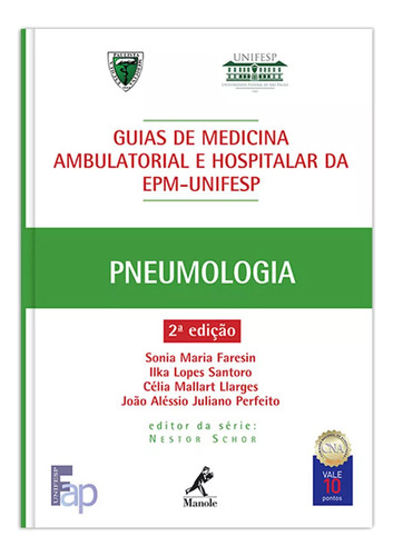 Pneumologia, de Faresin, Sonia Maria. Editorial Editora Manole Saúde, capa dura em português, 2013