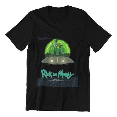 Polera Unisex Rick And Morty Mono Futuro  Algodon Estampado