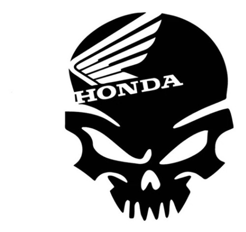 Sticker Calavera Honda Adhesivo Tuning Racing Envynilos