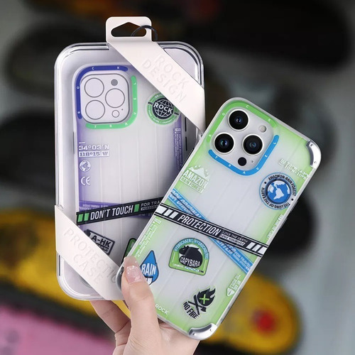 Capa Capinha iPhone 14 Travel Inshare Super Premium Rock Top Cor Verde iPhone 14 Pro Max