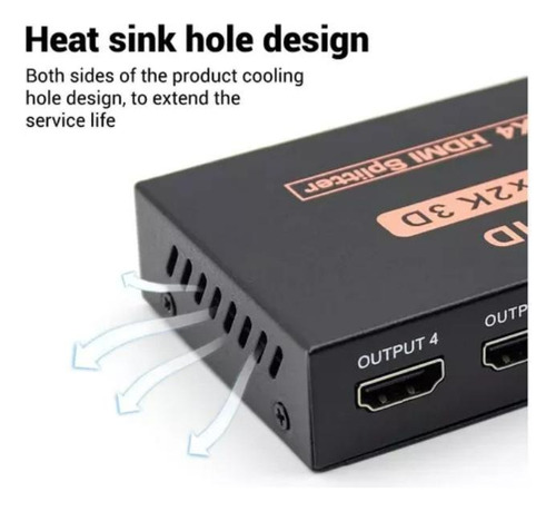 Splitter Hdmi 4 Puertos De Salida | 60 Metros