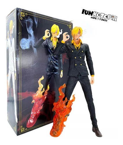 Imagen 4 de 4 de Figura De Colección One Piece Sanji Con Traje Y Diable Jambe