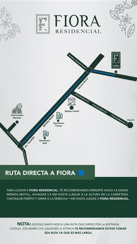 Imagen 2 de 12 de Lote Residencial En Cholul