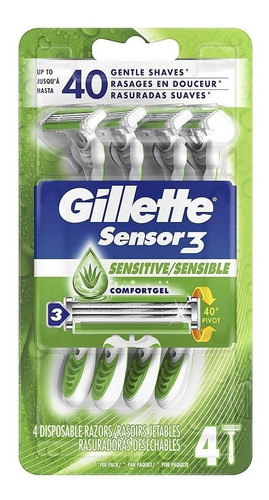 Pack De Afeitadoras Gillette 4 Unidad