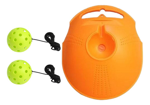 Pickleball Trainer Autopráctica Con 40 Agujeros Bola Verde