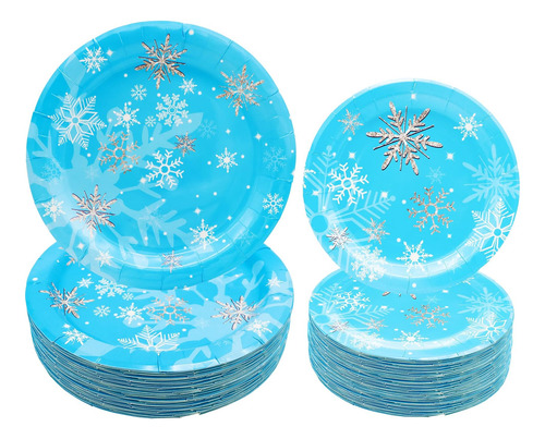 48 Piezas De Suministros Para Fiestas De Copos De Nieve Cong