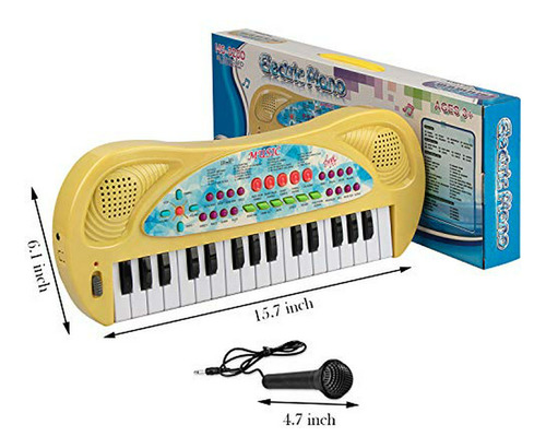Aperfectlife 32 Teclas Del Teclado De Piano Para Niños Portá