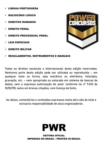 Imagem 5 de 5 de Kit Apostilas Cabo Pm Polícia Militar Sp