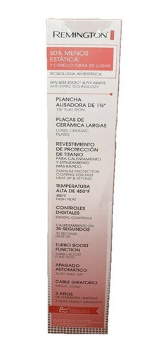 Plancha Cabello Remington Pro Digital S5520 Profesional