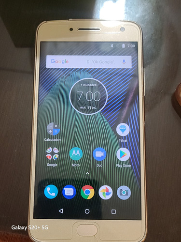 Moto G5 Plus 32 Gb Oro Fino 3 Gb Ram (Usado)