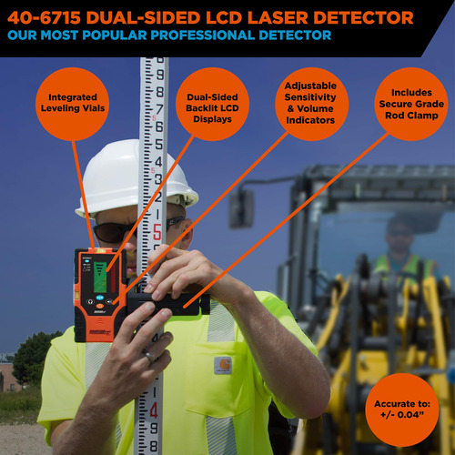 Johnson Level & Tool 40-6715 Detector Laser De Dos Caras Con