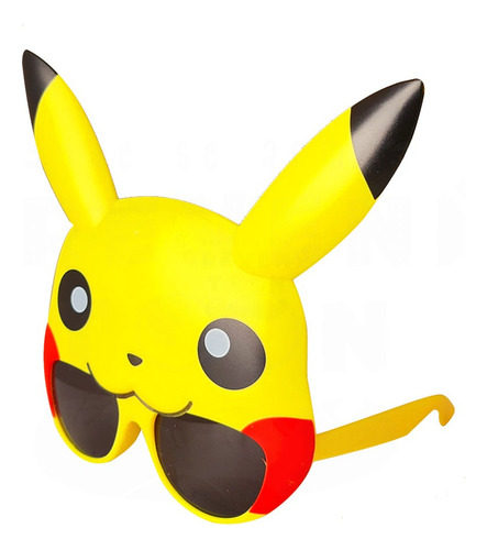 Lentes Pika Chu Gamer Mascara Fiesta Disfraz Cosplay Broma Color Amarillo