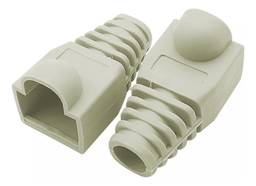 Capuchas Rj45 Conector Para Cables De Red - Beige