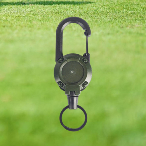 Llavero Retráctil, Soporte Para Insignia Con Cadena,