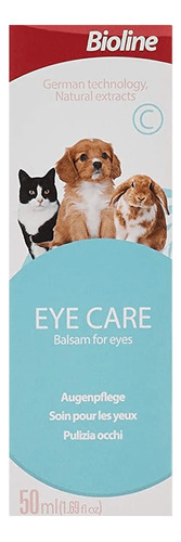 Bioline Eye Care - Balsamo Para Limpieza Ojos Mascotas 50ml 