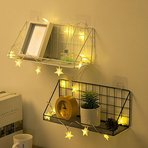 Soporte Estante Hierro Adhesivo Organiza, Almacena Y Decora