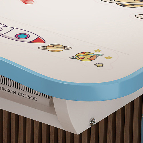 Juego Silla Escritorio Infantil Con Altura Ajustable Azul Azul