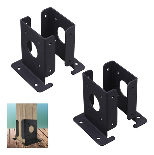 Z Kit De 4 Soportes Ajustables Para Postes De Pérgola Para