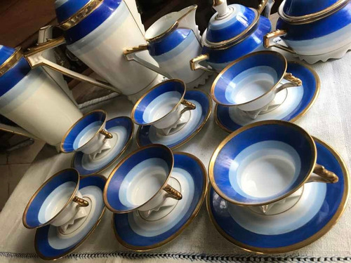 Juego De Café De Porcelana Alemana Volkstedt