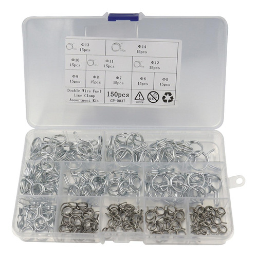 Kit De Braçadeira De Mangueira De Mola De Fio Duplo Com 150