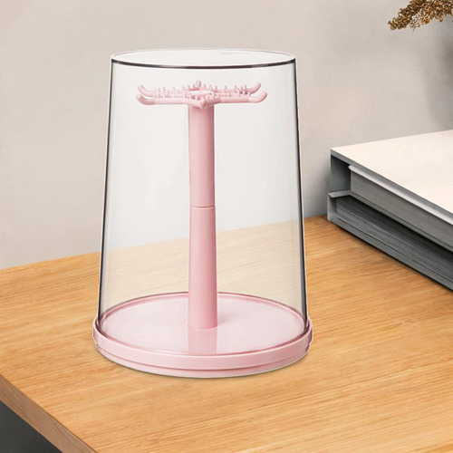 Figura Exibir Caixa De Armazenamento De Bonecas 360 ° Rosa