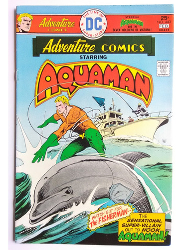 Adventure Comics 443  Dc 1976 Aquaman David Michelinie Aparo
