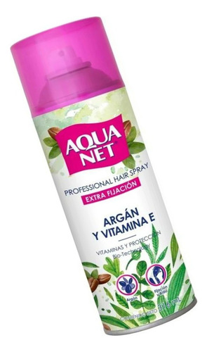 Spray Para Cabello Aqua Net Argán Y Vitamina E Extra Fijació