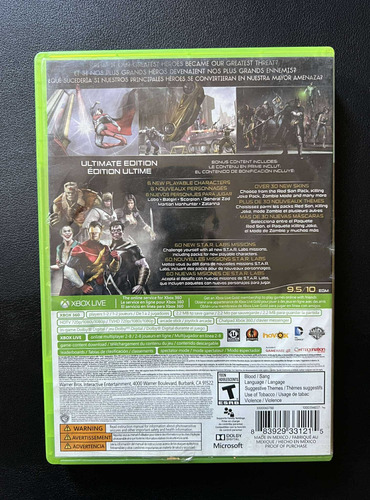 Injustice Gods Among Us Ultimate Edition - Xbox 360 (Usado)