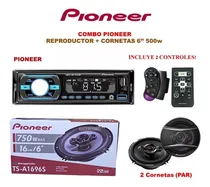 Comprar Combo Reproductor Pioneer + Corneta Pioneer 6 Pulgadas 500w