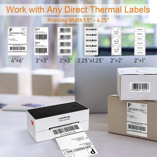 Impressora De Etiquetas Labelrange Lp320 High Speed 4x6 Ship