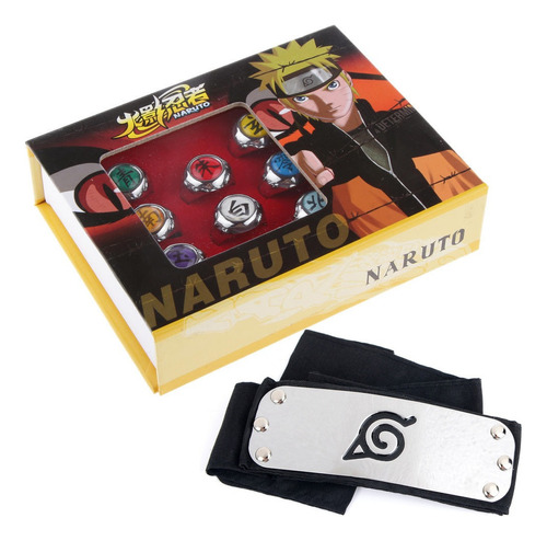 Bandana +10 Piezas Anime Naruto Cosplay Set