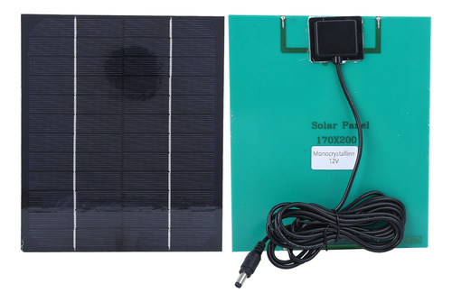 Panel Solar De Silicio Monocristalino De 6 W Y 12 V Para Ext