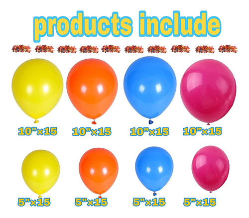 Set De Guirnaldas Con Globos Para Decoración De Fiestas, Tem