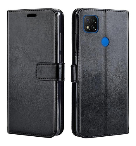 Imagem 2 de 2 de Capa Capinha Case Carteira Xiaomi Redmi 9c + Película