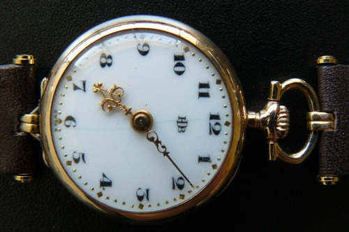 Reloj Antiguo Oro Solido 14k Suizo Mecanico Cuerda De 1916