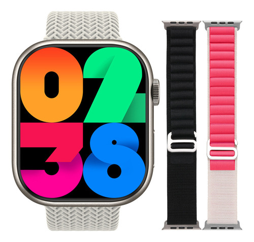 Reloj Inteligente Hk9 Pro Pantalla Amoled Series + 2 Correa