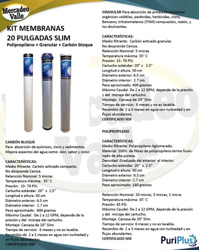 Osmosis Hiflux 2400gpd Filtro Agua Potable Consumo Humano