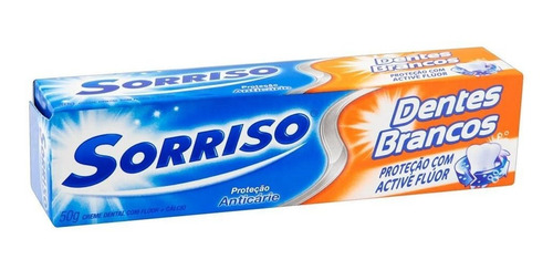 Creme Dental Sorriso Dentes Brancos 50g Embalagem Com 12 Uni