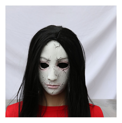 Máscara De Halloween Fantasma Femenino Capucha Aterradora