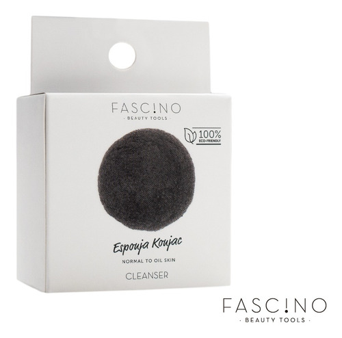 Imagen 4 de 6 de Esponja Para Limpieza Profunda Facial Konjac Black Fascino